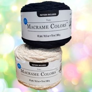 Macramé Colors Yarn with pattern